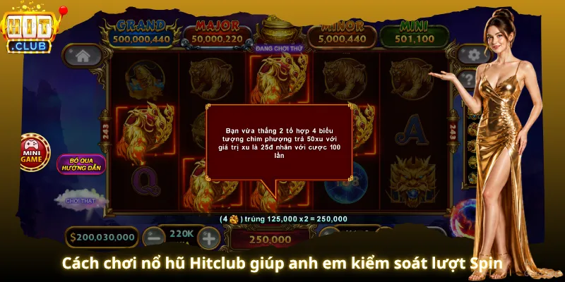 Cách chơi nổ hũ Hitclub giúp anh em kiểm soát lượt Spin