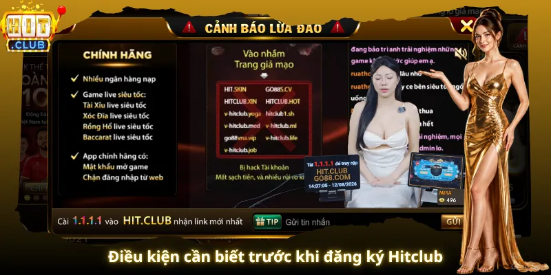 Điều kiện cần biết trước khi đăng ký Hitclub