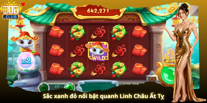 Sắc xanh đỏ nổi bật quanh Linh Châu Ất Tỵ