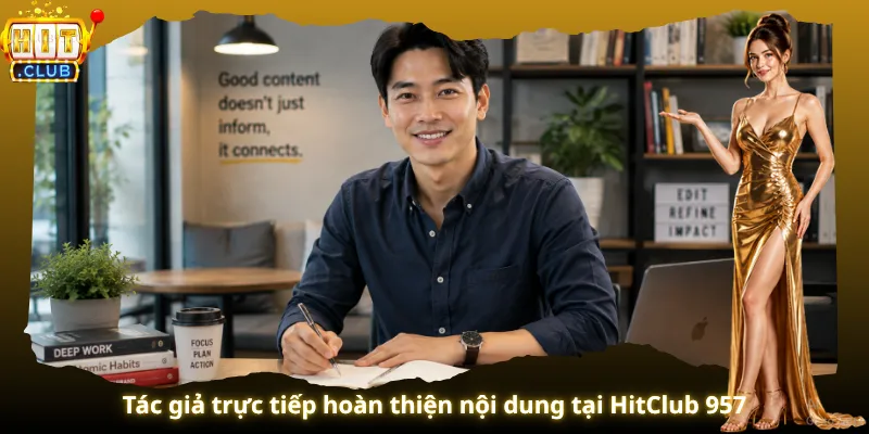 Tác giả trực tiếp hoàn thiện nội dung tại HitClub 957